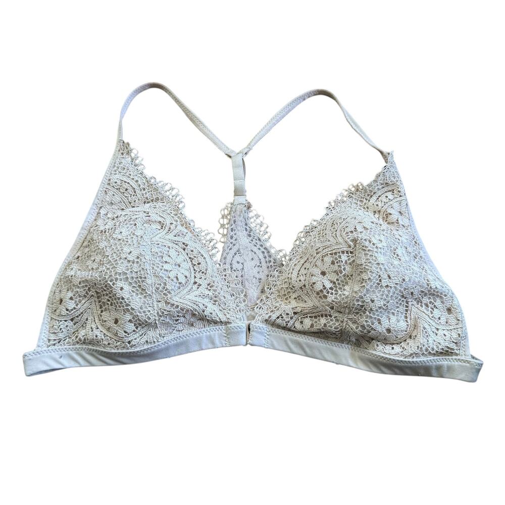 Victoria’s Secret VS Body By Victoria Bralette Lace Lined Lightly Padded Nude XL